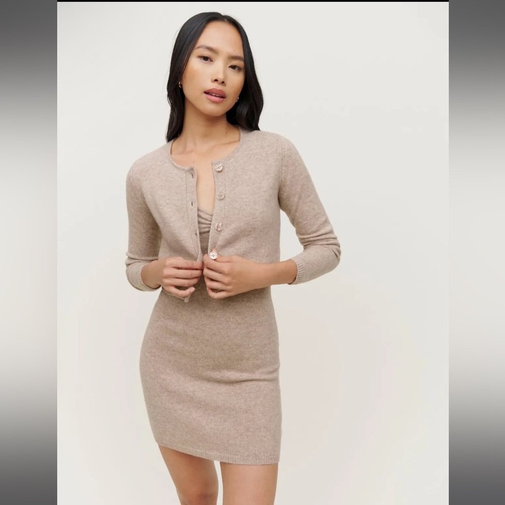 Reformation Isola Cashmere Set – Oatmeal (XS)